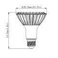 UL führte 2014 neues Design dimmable LED-Lampe par30 Beleuchtung führte